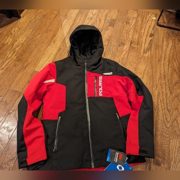 New Polaris jacket, red and black size L youth - Picture 12 of 16